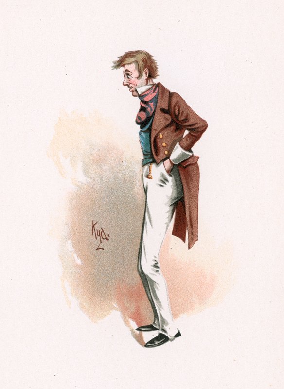 Toots, ilustracja z „Szkiców postaci Karola Dickensa”, ok. 1890 r. autorstwa Joseph Clayton Clarke