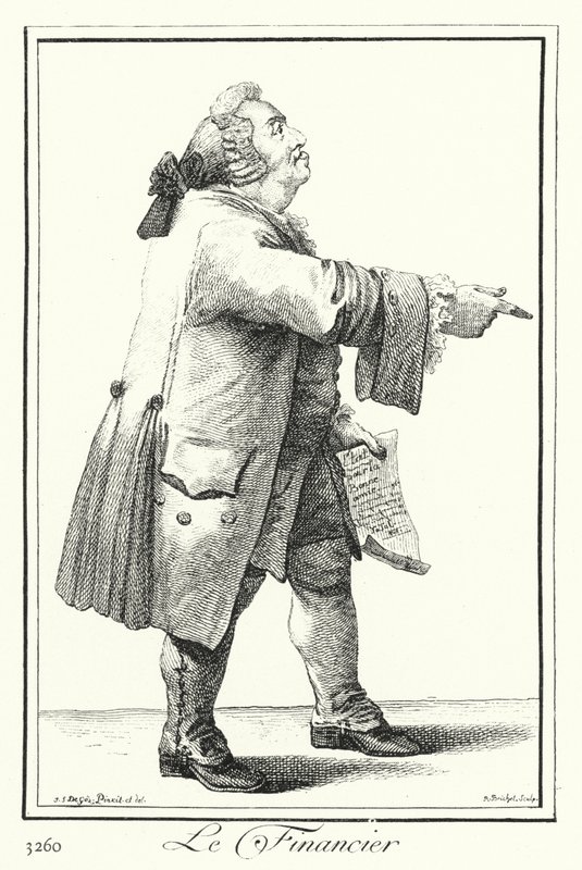 Finansista (grawerunek) autorstwa Joseph Franz von (after) Goez