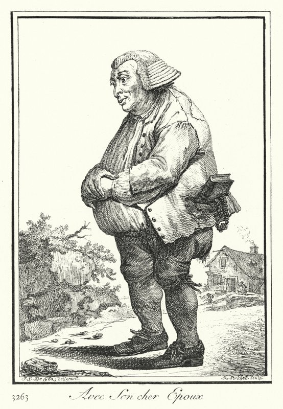 Ze swoim drogim mężem (rycina) autorstwa Joseph Franz von (after) Goez