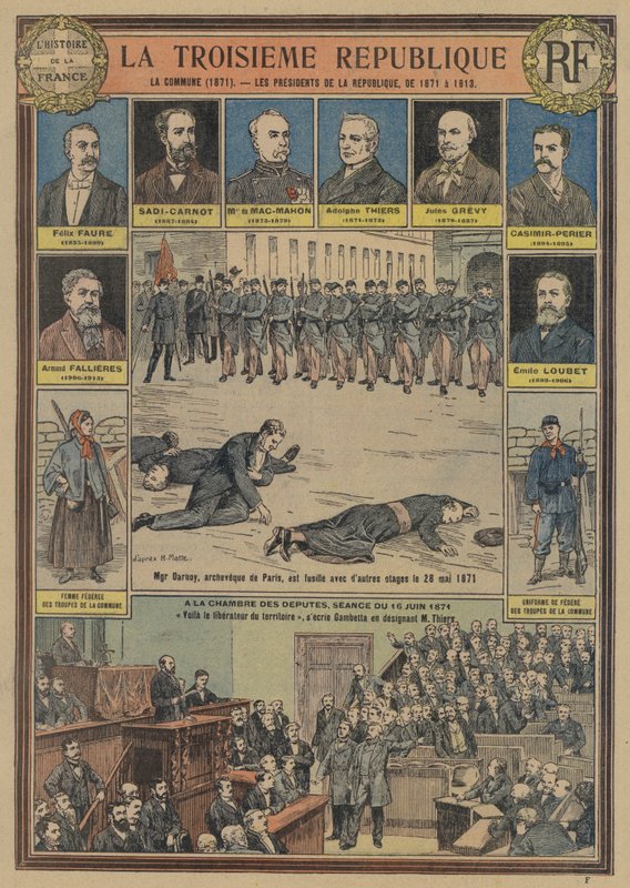 III Republika Francuska: Komuna Paryska (1871) i prezydenci republiki autorstwa Joseph Girard
