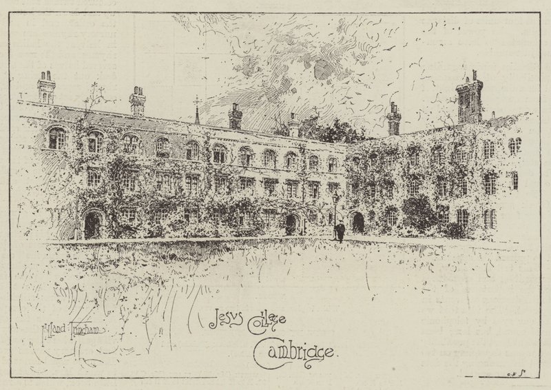 Jezus College, Cambridge autorstwa Joseph Holland Tringham