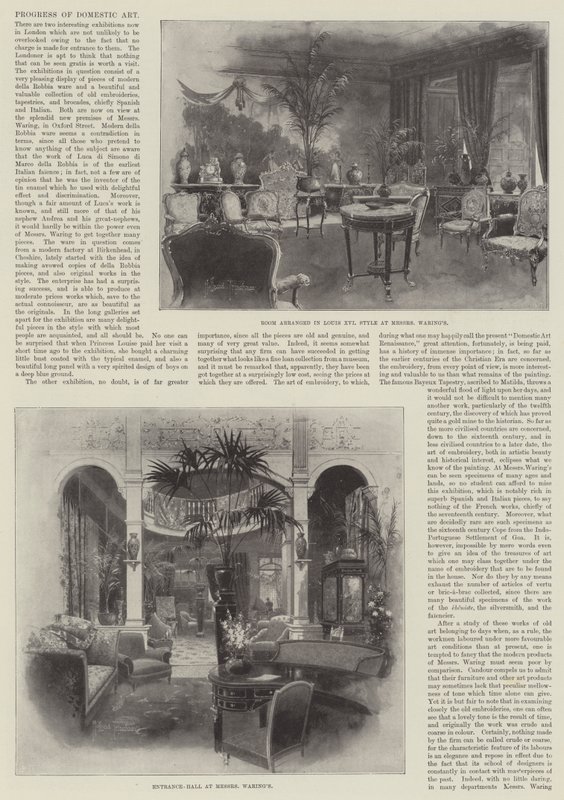 Postępy sztuki domowej autorstwa Joseph Holland Tringham