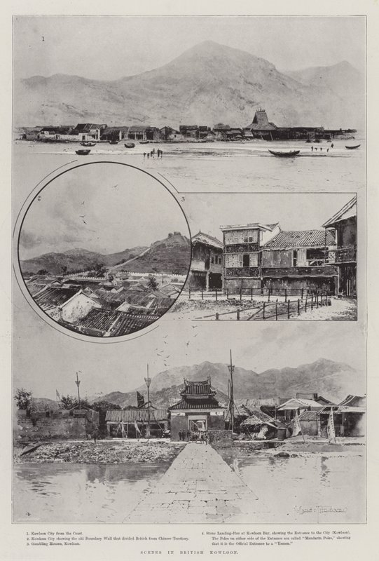 Sceny w brytyjskim Kowloon autorstwa Joseph Holland Tringham
