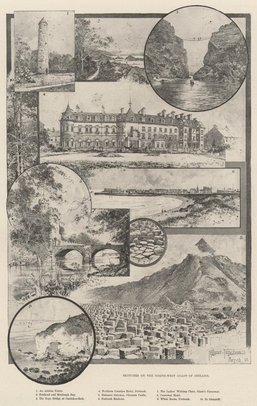 Szkice o północno-zachodnim wybrzeżu Irlandii autorstwa Joseph Holland Tringham