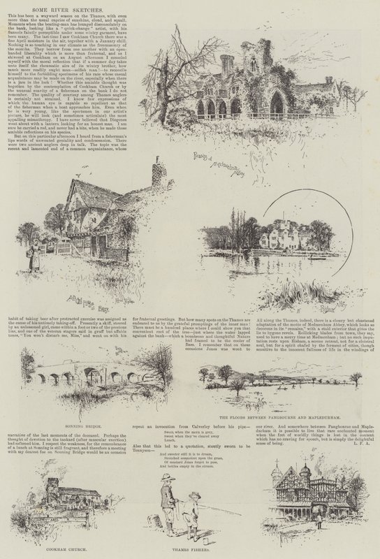 Niektóre szkice rzeki autorstwa Joseph Holland Tringham