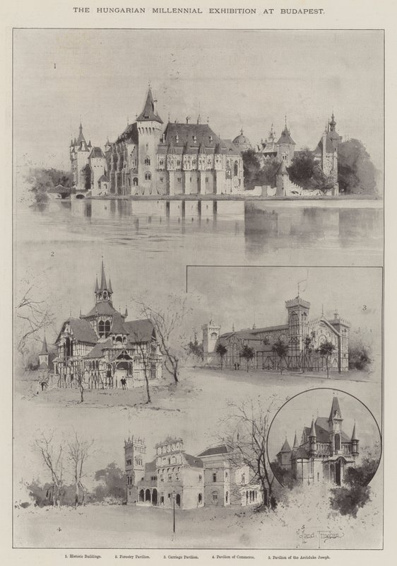 Węgierska Wystawa Tysiąclecia w Budapeszcie autorstwa Joseph Holland Tringham