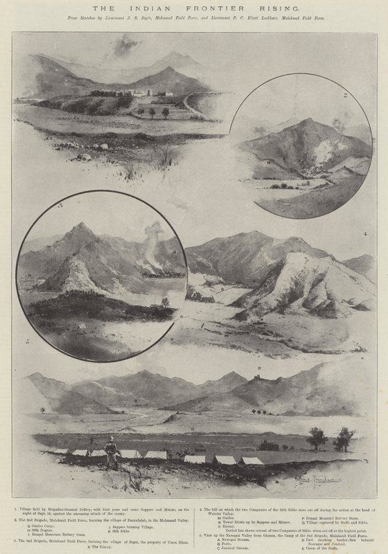 Powstanie indyjskiej granicy autorstwa Joseph Holland Tringham