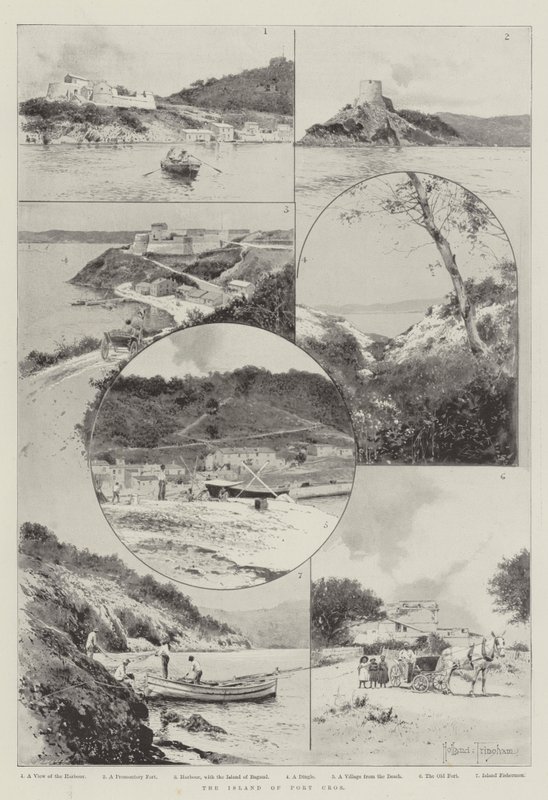 Wyspa Port Cros autorstwa Joseph Holland Tringham