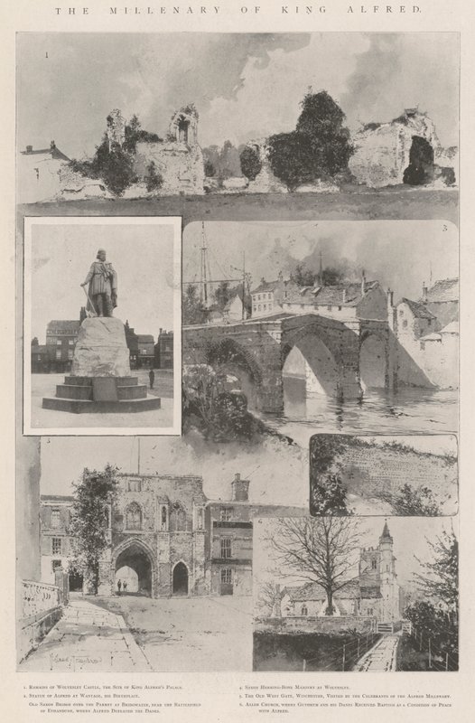 Tysiąclecie króla Alfreda autorstwa Joseph Holland Tringham