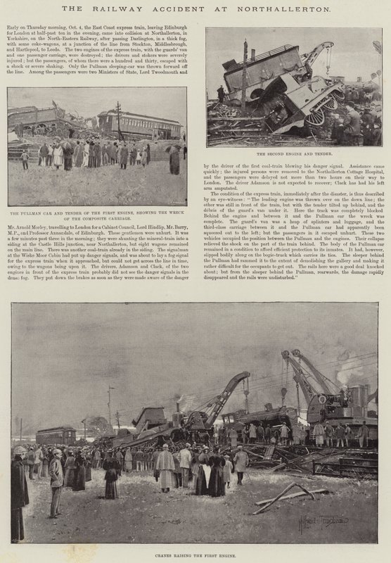 Wypadek kolejowy w Northallerton autorstwa Joseph Holland Tringham