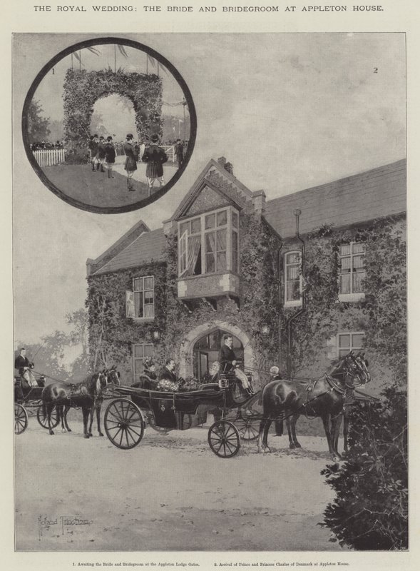 Królewskie wesele, panna młoda i pan młody w Appleton House autorstwa Joseph Holland Tringham
