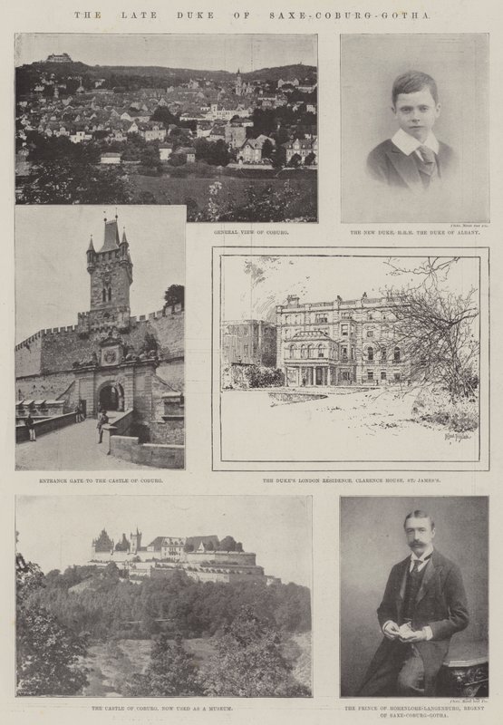 Nieżyjący książę Sachsen-Coburg-Gotha autorstwa Joseph Holland Tringham