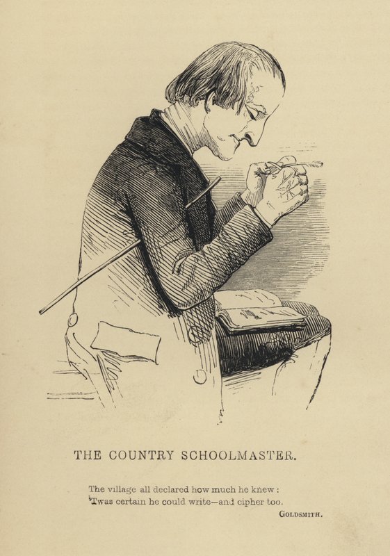 Kenny Meadows: The Country Schoolmaster (grafika) autorstwa Joseph Kenny (after) Meadows