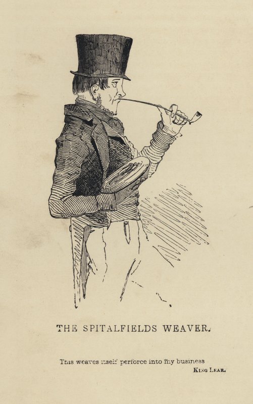 Kenny Meadows: Spitalfields Weaver (grafika) autorstwa Joseph Kenny (after) Meadows