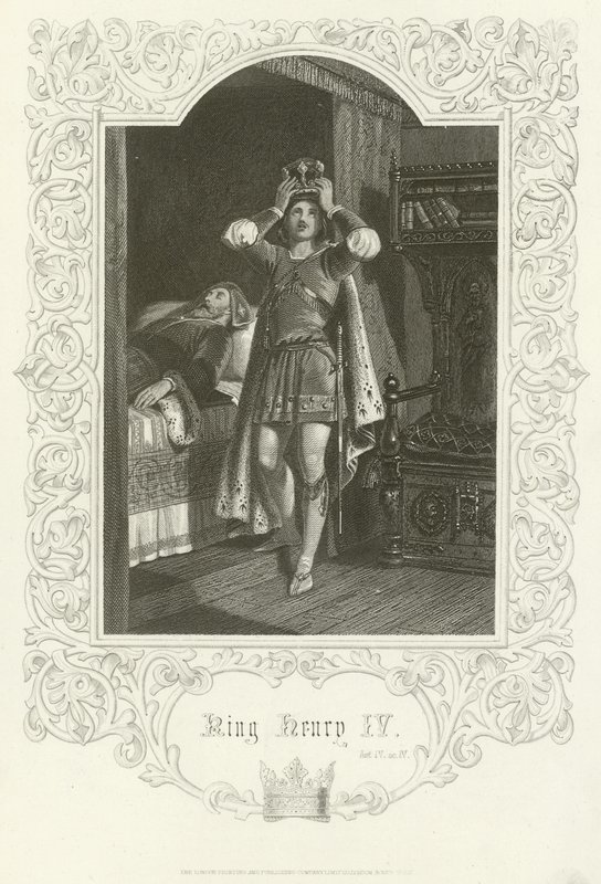 Król Henryk IV, akt IV, scena IV autorstwa Joseph Kenny Meadows