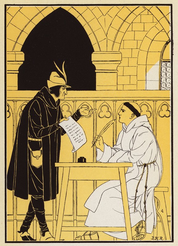 Cud wikariusza Teofila (kolorowa litografia) autorstwa Joseph Kuhn Regnier