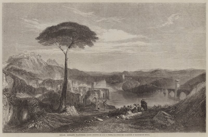 Pielgrzymka Childe Harolda autorstwa Joseph Mallord William Turner