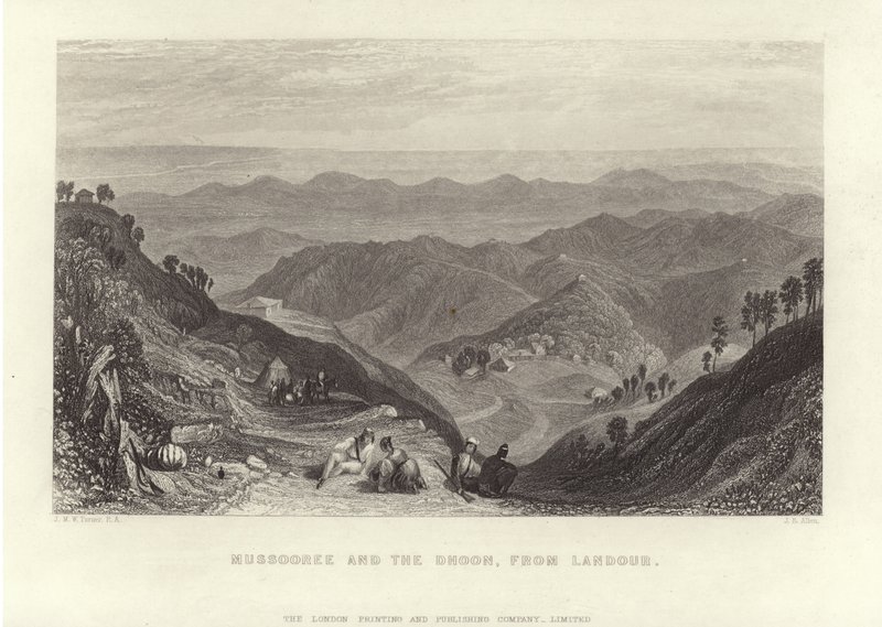 Mussoorie i Dhoon autorstwa Joseph Mallord William Turner