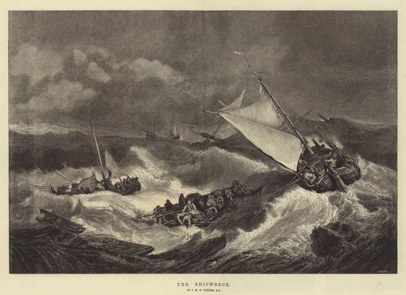 Wrak statku autorstwa Joseph Mallord William Turner