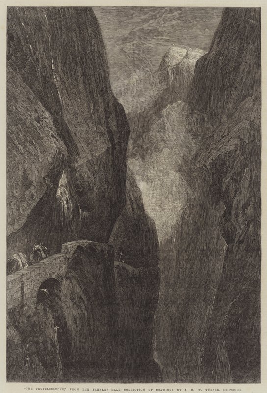 Teufelsbrücke autorstwa Joseph Mallord William Turner