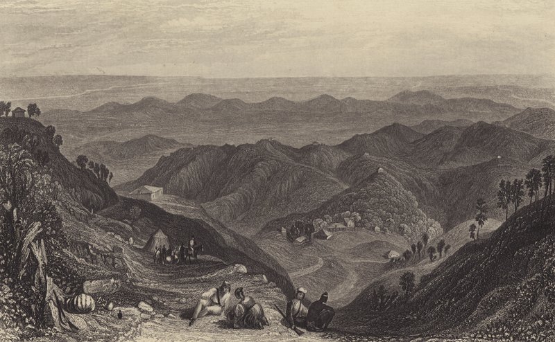 Mussoorie i Doon, z Landour autorstwa after Joseph Mallord William Turner