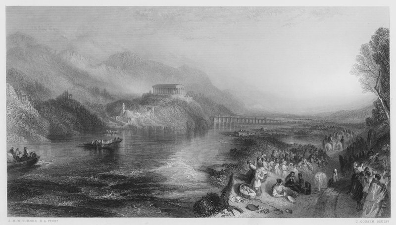 Otwarcie Walhalla, ze zdjęcia w Galerii Narodowej autorstwa after Joseph Mallord William Turner