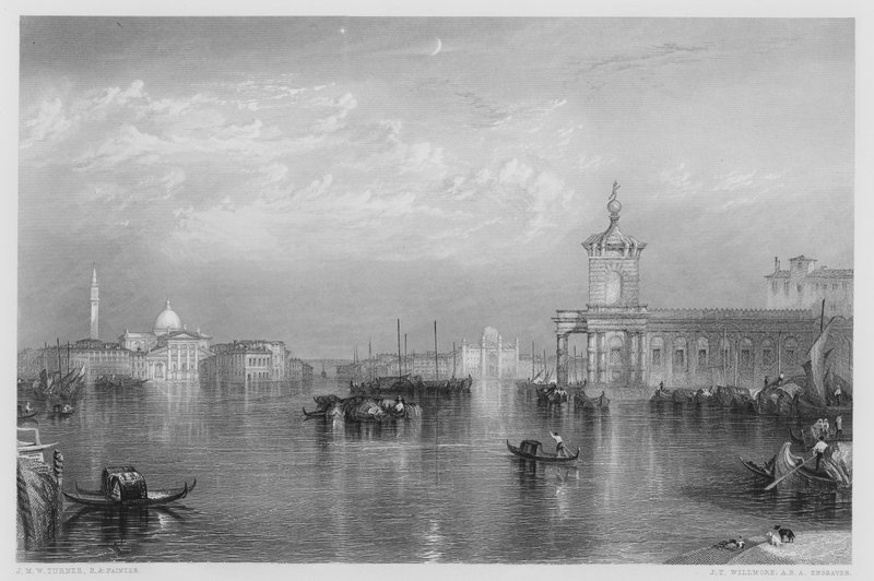 Wenecja, Dogana, ze zdjęcia w Galerii Vernon autorstwa after Joseph Mallord William Turner