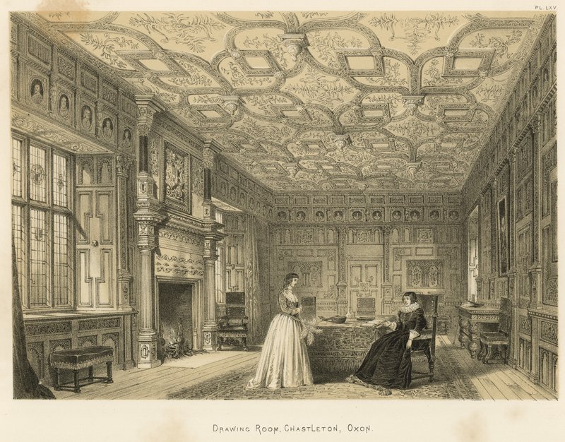 Salon, Chastleton, Oxon autorstwa Joseph Nash