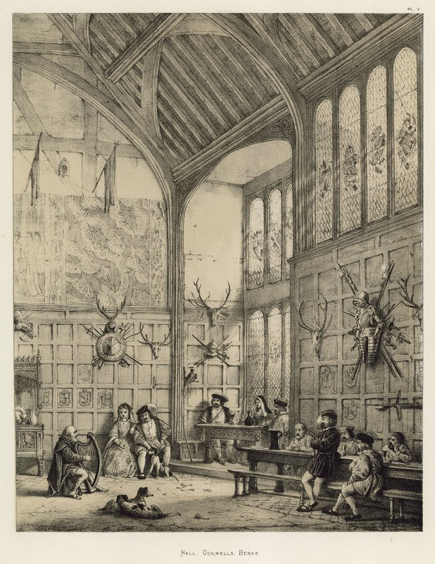 Hall, Ockwells, Berks autorstwa Joseph Nash