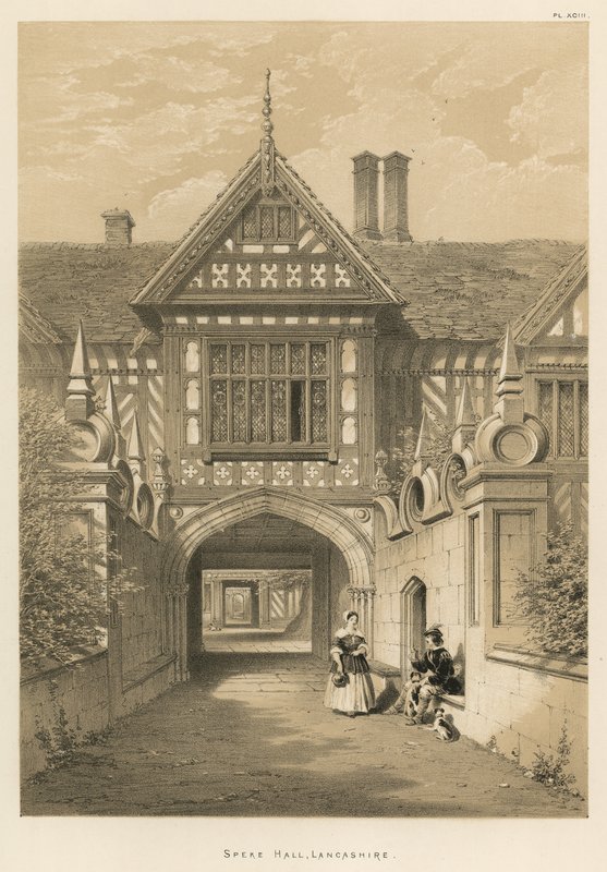 Speke Hall, Lancashire autorstwa Joseph Nash