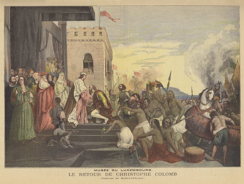 Powrót Krzysztofa Kolumba autorstwa Joseph Nicolas Robert Fleury