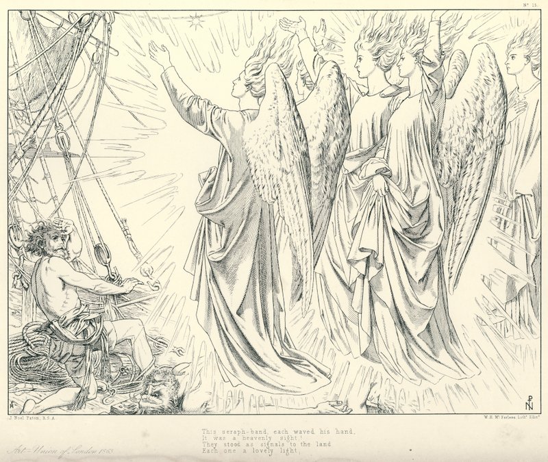 Ilustracja do rymu starożytnego marynarza Coleridge