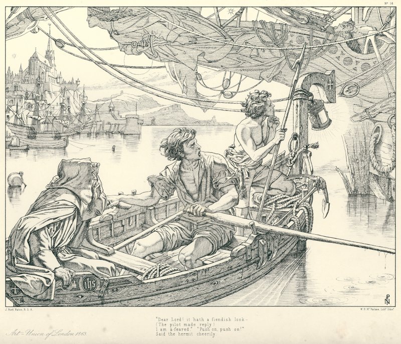 Ilustracja do rymu starożytnego marynarza Coleridge