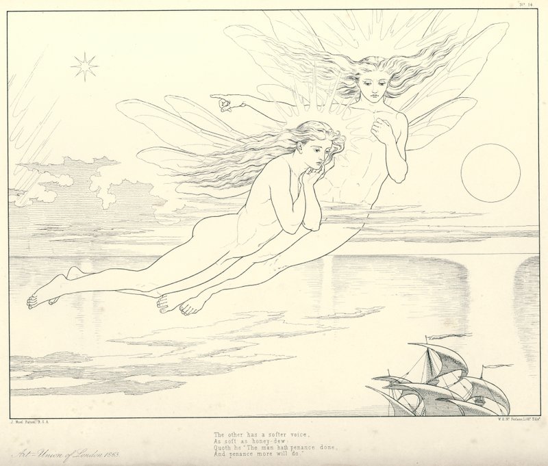Ilustracja do rymu starożytnego marynarza Coleridge