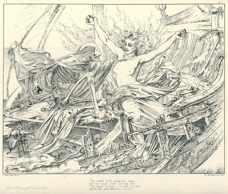 Ilustracja do rymu starożytnego marynarza Coleridge