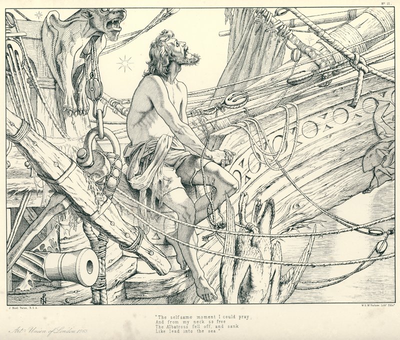 Ilustracja do rymu starożytnego marynarza Coleridge