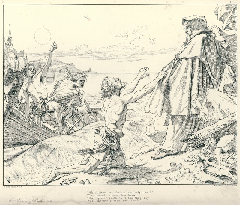 Ilustracja do rymu starożytnego marynarza Coleridge
