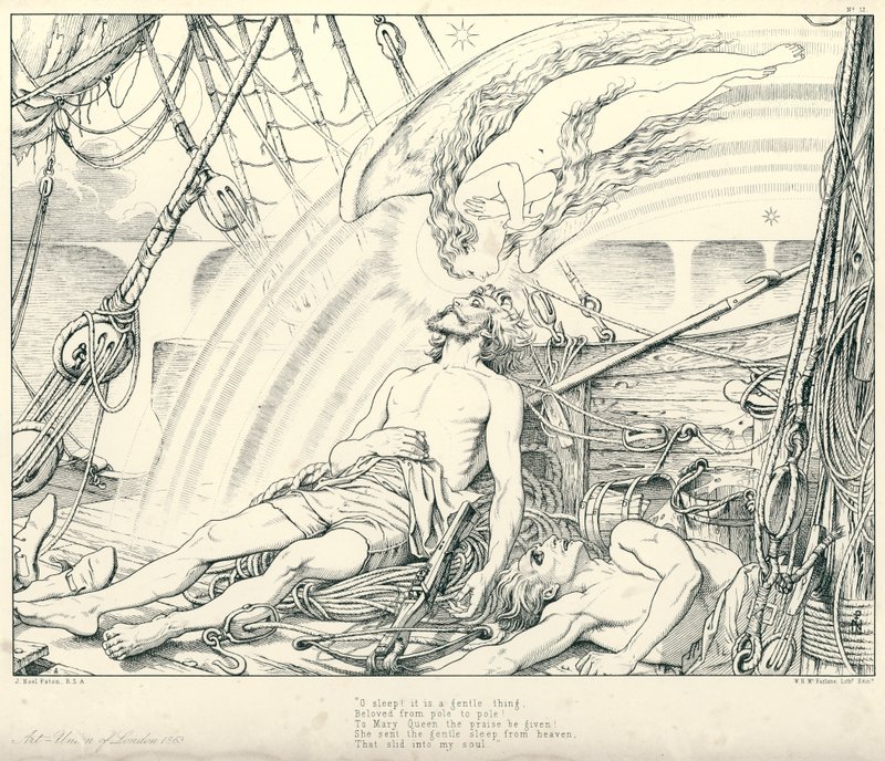Ilustracja do rymu starożytnego marynarza Coleridge