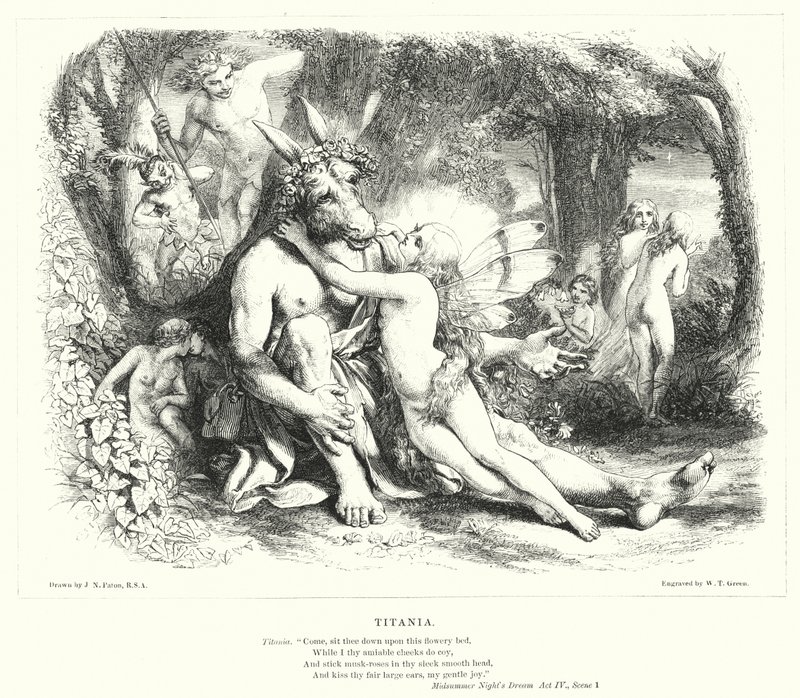 Tytania autorstwa Joseph Noel Paton