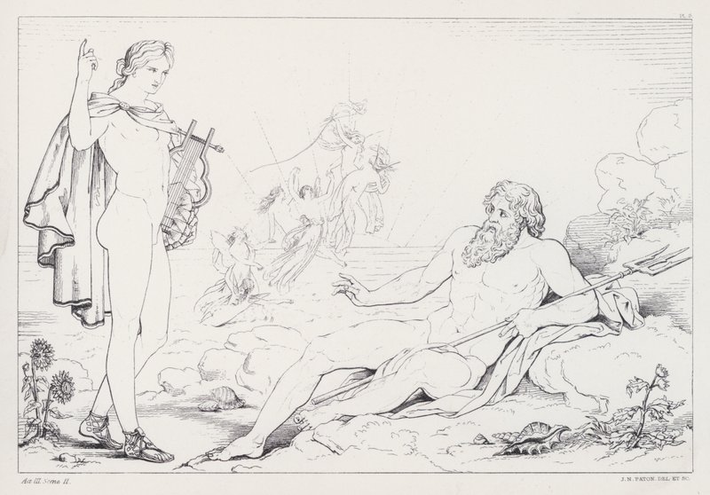 Shelleys Prometheus Unbound, akt III, scena 2 autorstwa Joseph Noel after Paton