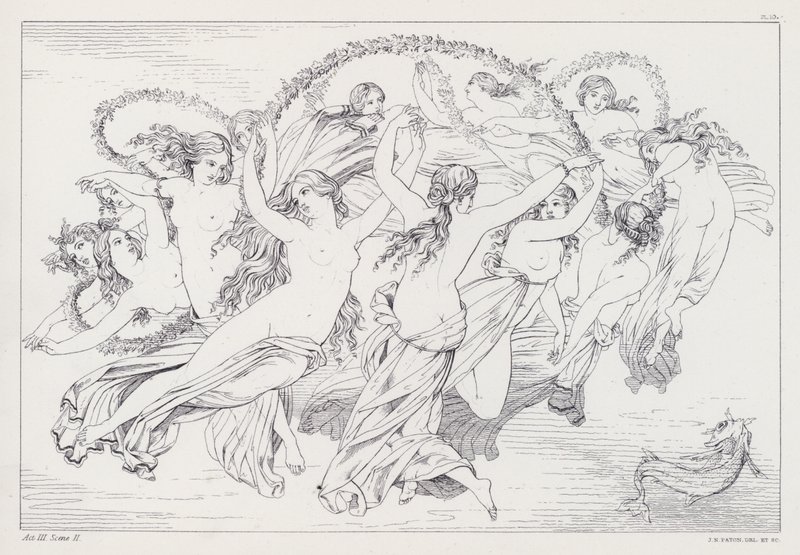Shelleys Prometheus Unbound, akt III, scena 2 autorstwa Joseph Noel after Paton