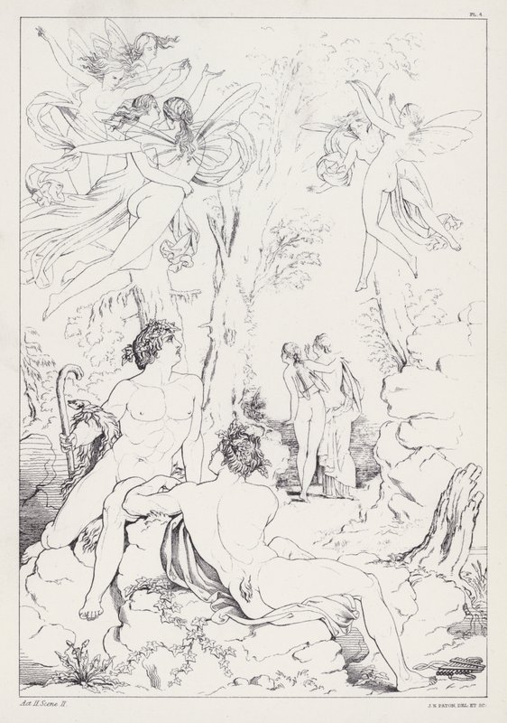 Shelleys Prometheus Unbound, akt II, scena 2 autorstwa Joseph Noel after Paton