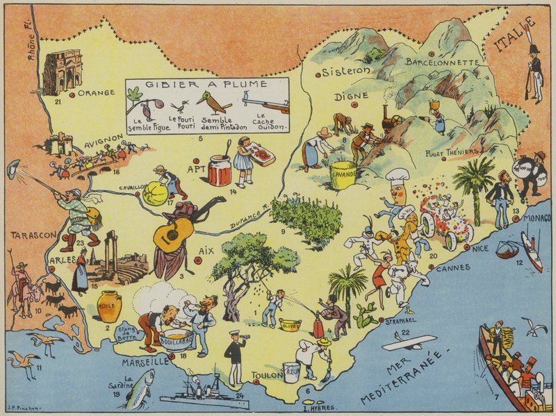 Prowansja, Comte De Nice, Comte Venaissin, Et Principaute D