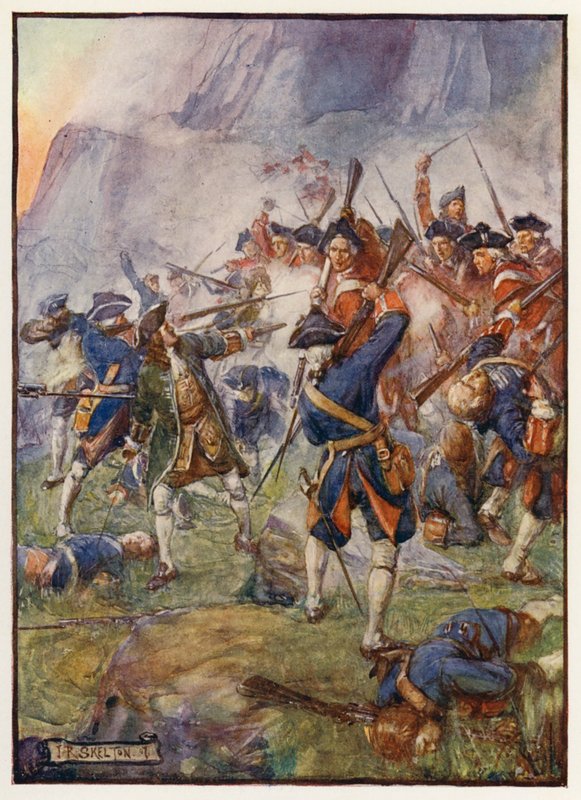 Wielkie Oblężenie Gibraltaru autorstwa Joseph Ratcliffe (after) Skelton