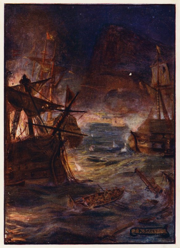 Wielkie Oblężenie Gibraltaru autorstwa Joseph Ratcliffe (after) Skelton
