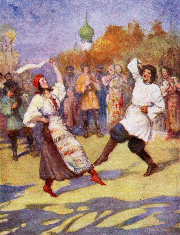 Rosyjski taniec chłopski autorstwa Joseph Ratcliffe Skelton