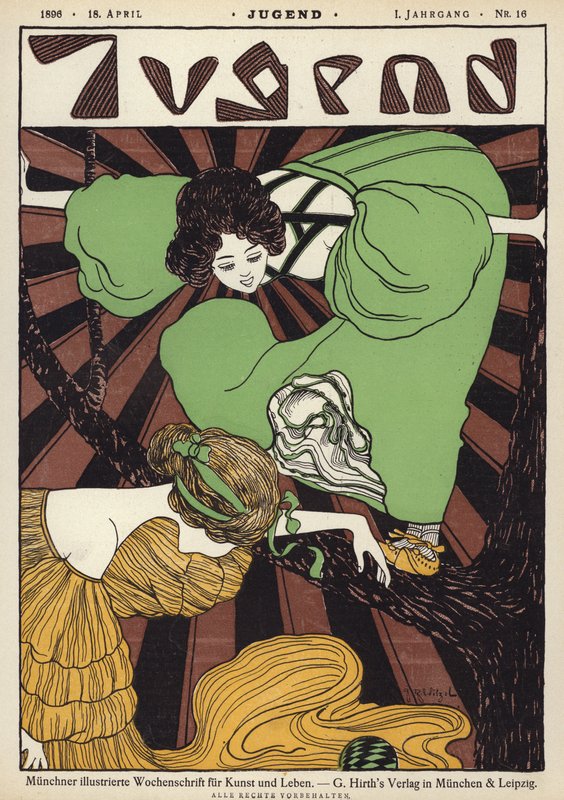 Ilustracja okładki magazynu Jugend autorstwa Joseph Rudolf Witzel