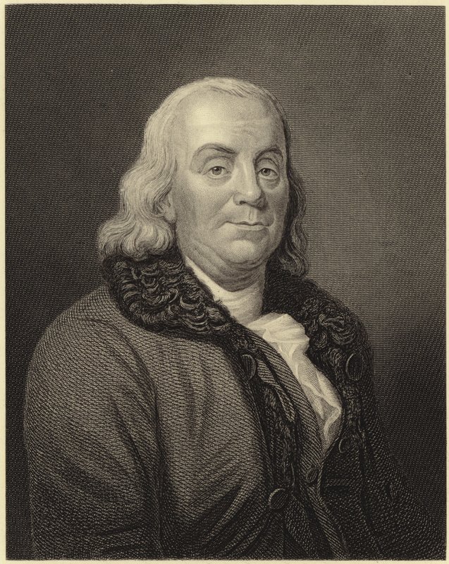 Benjamin Franklin autorstwa Joseph Siffred Duplessis