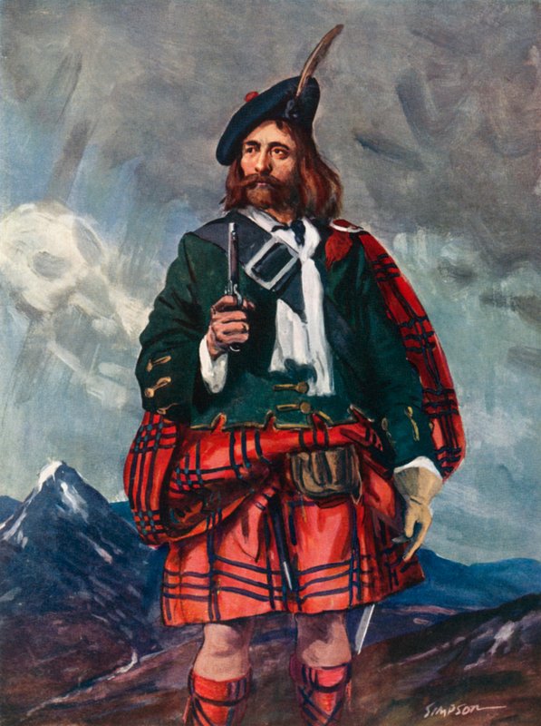 Rob Roy Mac Gregor, 1660-1735 autorstwa Joseph Simpson