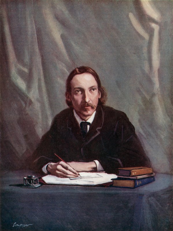Robert Louis Stevenson, 1850-1894 autorstwa Joseph Simpson